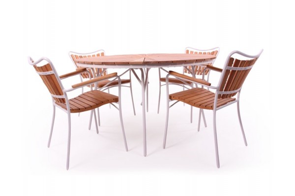 Barcelona WHITE 110cm Garden furniture set