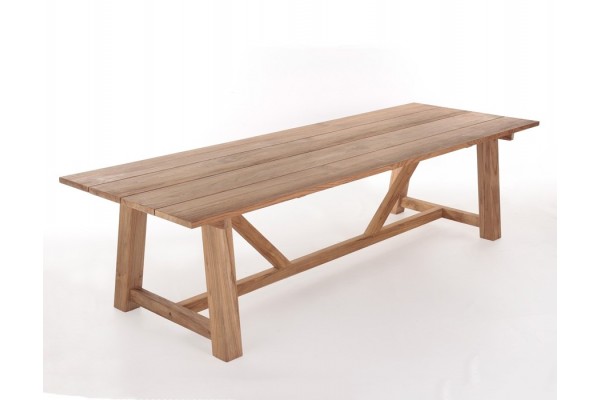 Hercules Teak Plankebord - 100x290 cm