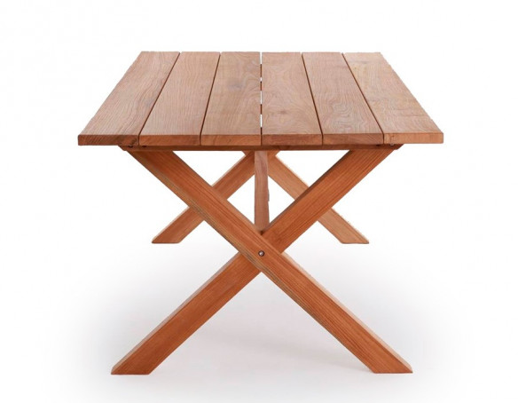 Thor Greenface Teak Plankebord m/x-legs - 100x240 cm