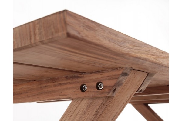 Thor Greenface Teak Plankebord m/x-legs - 100x240 cm