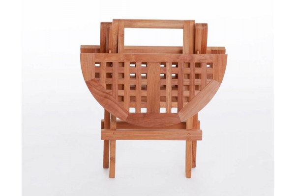 Folding table round 50 cm - Core Teak