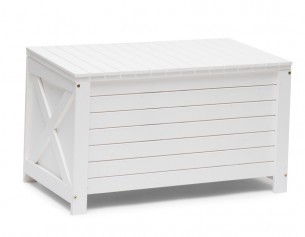 Lagan cushion box - white wood