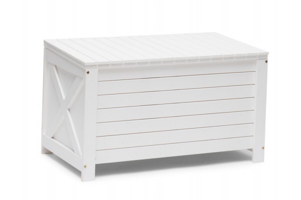 Lagan cushion box - white wood