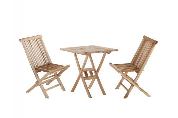 Mijas Cafe set 70x70 cm - Classic Teak