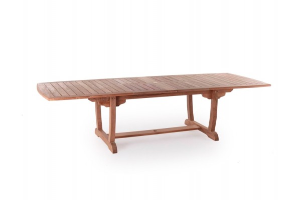 Calais Table with 2 extendable plates - Core Teak