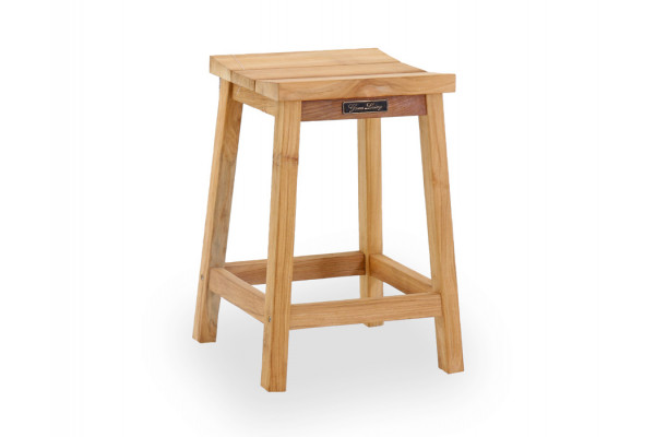 Silla de bar Hercules - Teak natural