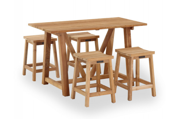 Hercules Bar Set – 4 Chairs & Bar Table