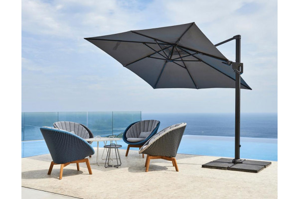 Caneline Hyde Hanging parasol 3x3 m -...