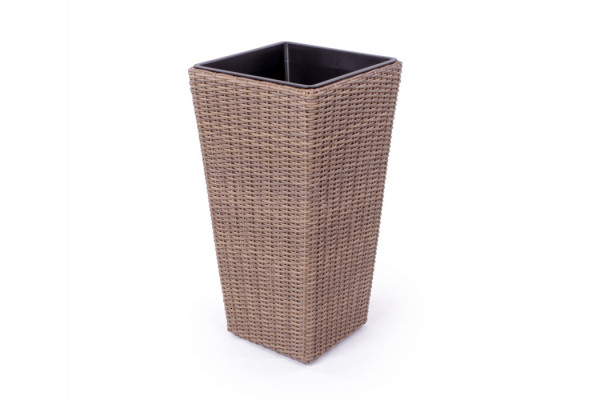 Square formed wicker pot H70 cm - DUSTY