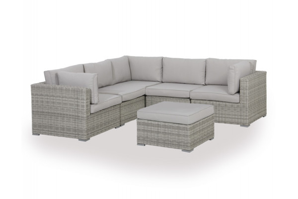 Rio light grey modular sofa set