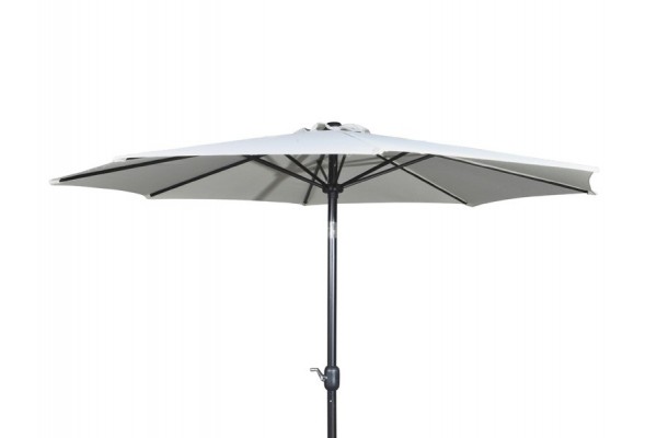 Alu Parasol 3 meters with tilt - White