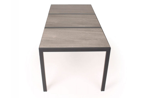 Mijas cermic table gray 90x195 cm