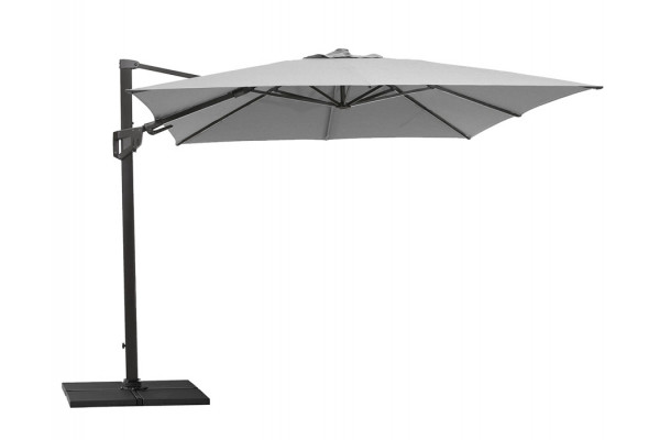 Caneline Hyde Hanging parasol 3 x 3 m - Light grey