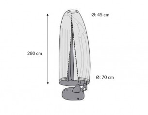 Hanging Parasol Cover – 280 cm 2