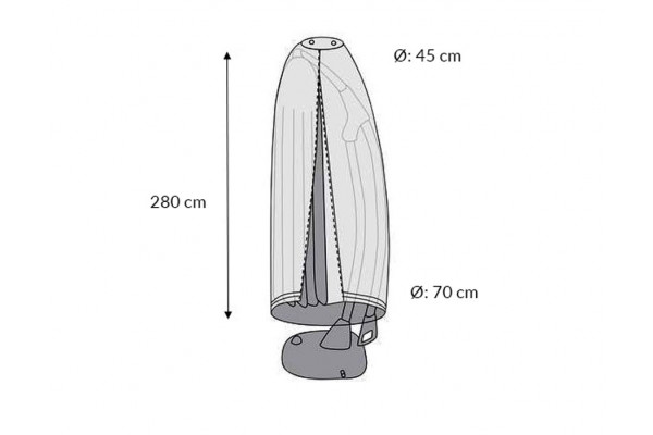 Outfit cover hanging parasol - 280 cm