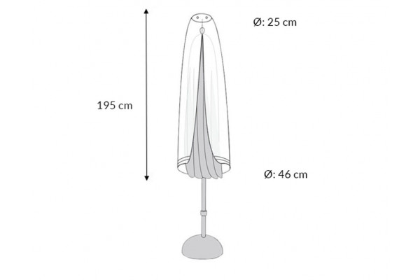 Outfit cover parasol - 195 cm