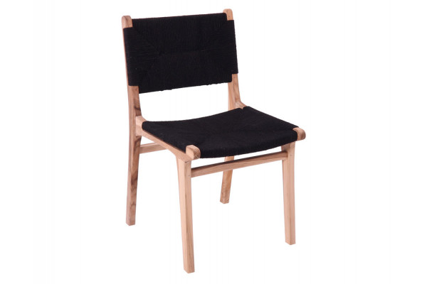 Jenny dining chair - Teak/flat - Black