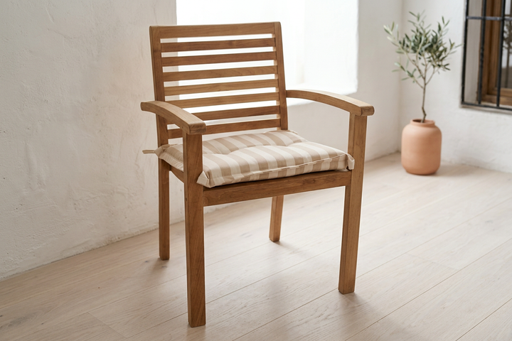 Teak garden chairs
