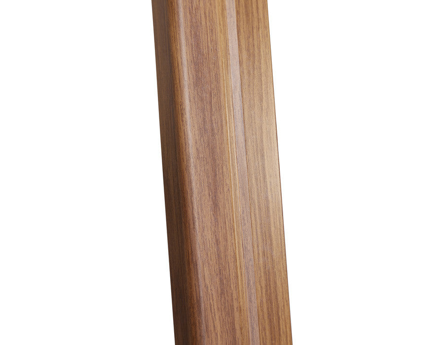 Helle Hanging Parasol – 3x3 m - Wooden look - LIGHT GREY