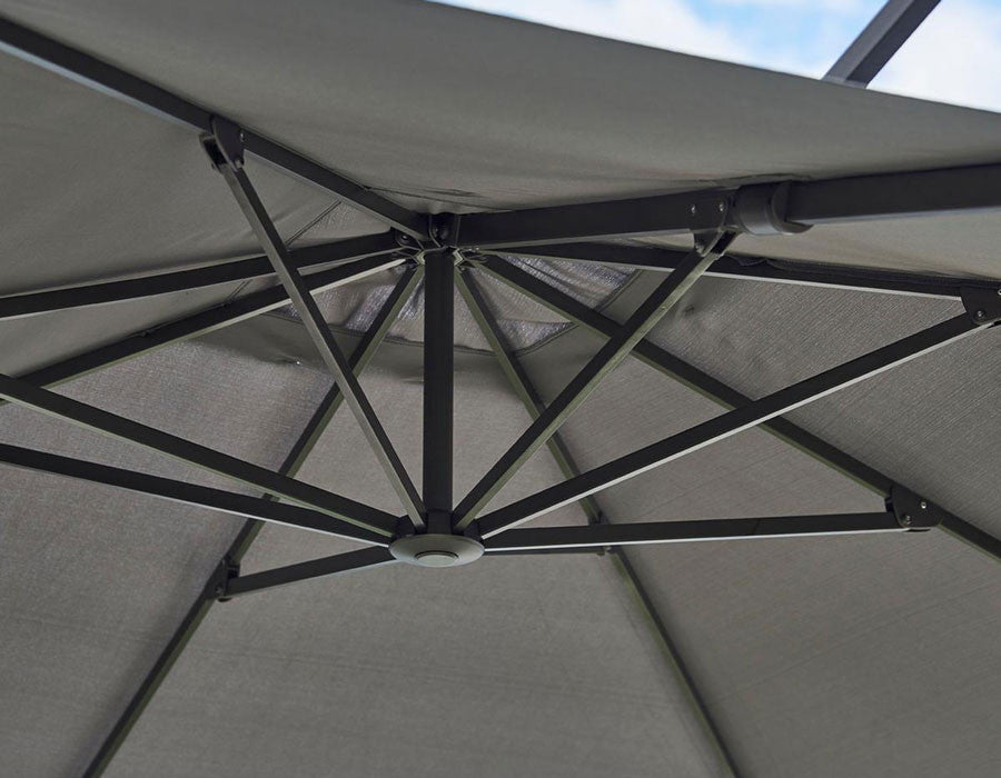 Cane-line Hyde Hanging Parasol DUSTY WHITE – 3x4 m - Luxe