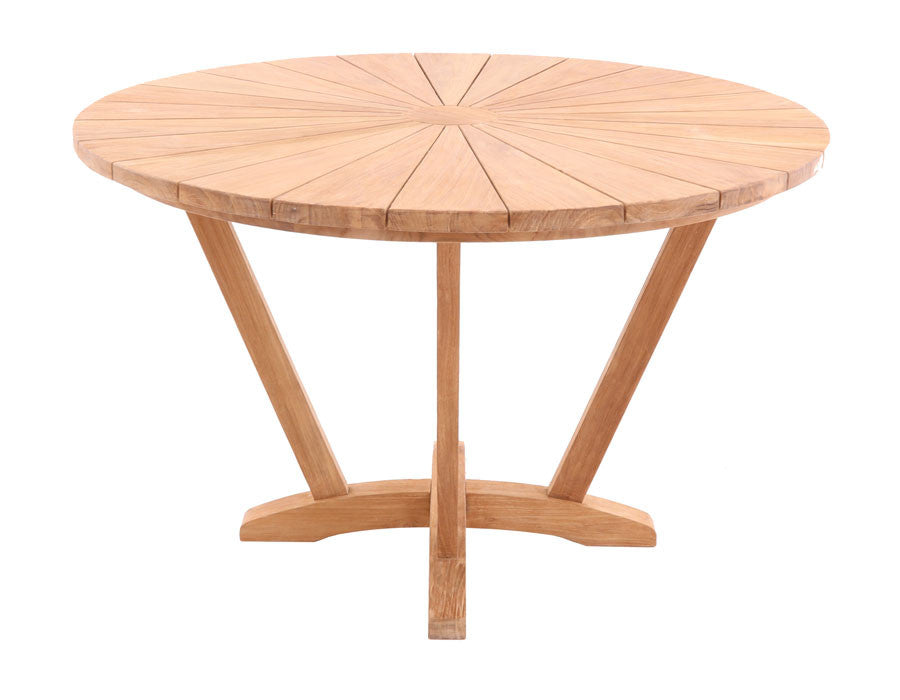Davenport Table ROUND CORE TEAK – 120 cm