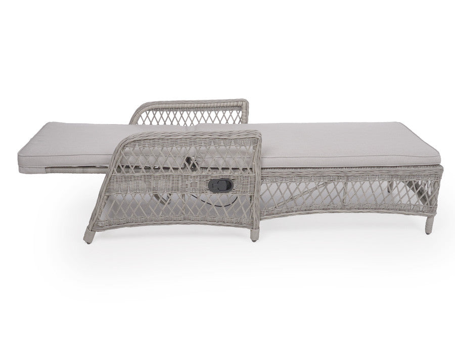 Valencia Sunbed LIGHT GREY – incl. cushion