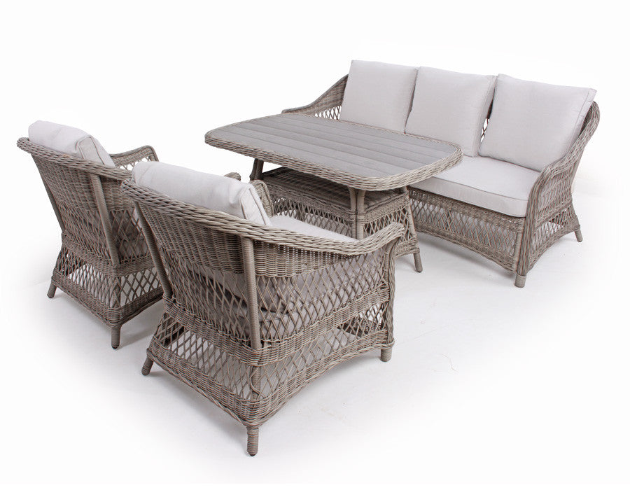 Valencia Sofa Set LIGHT GREY – incl. cushions