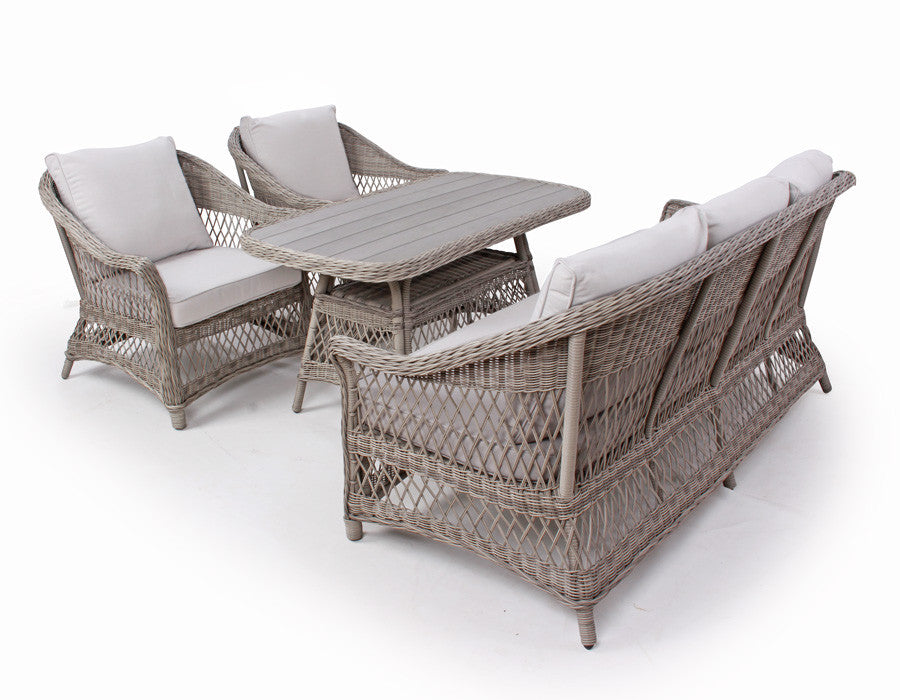 Valencia Sofa Set LIGHT GREY – incl. cushions