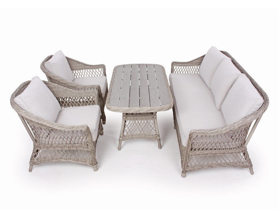 Valencia Sofa Set LIGHT GREY – incl. cushions