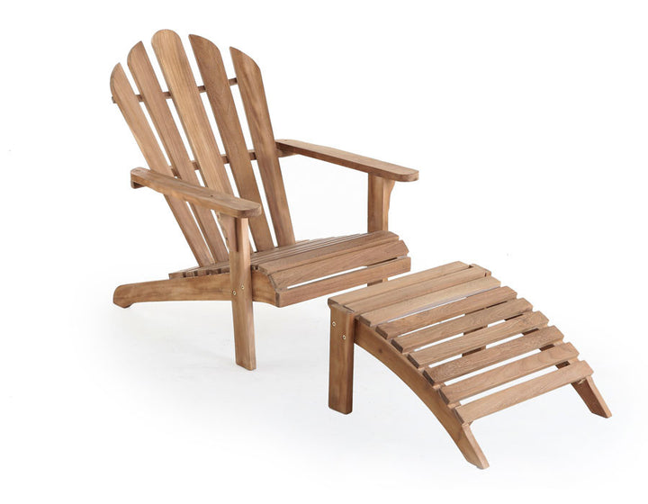 Adirondack Chair CORE TEAK - w/ stool