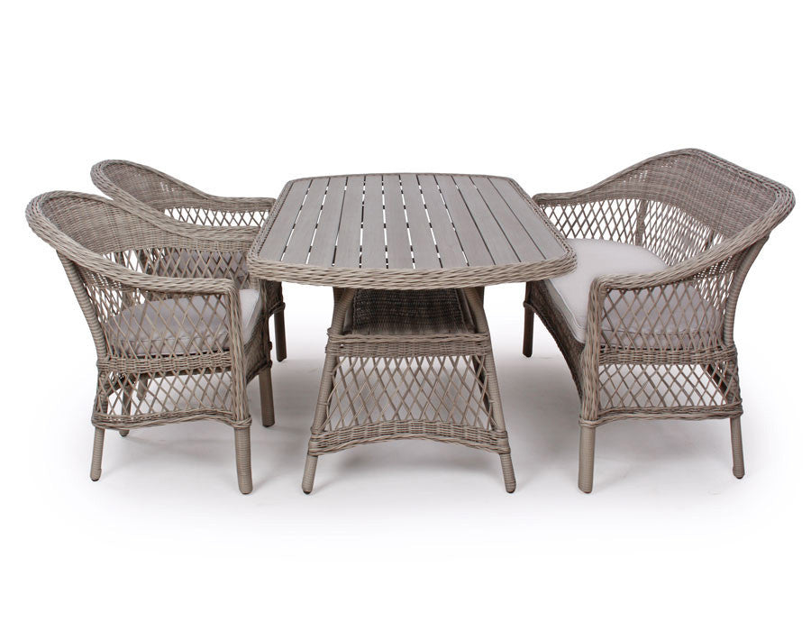 Valencia Furniture Set – w/ 2 Chairs & Bench - incl. cushions