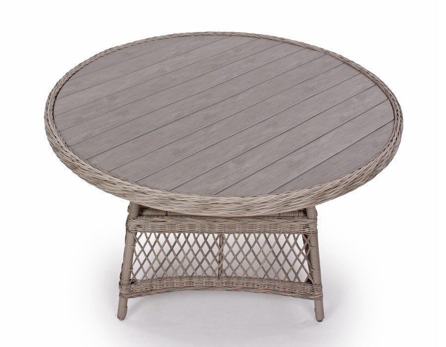 Valencia Garden Table ROUND BROWN – 130 cm
