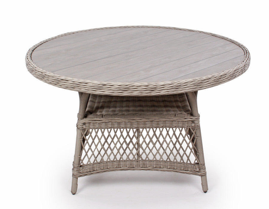 Valencia Garden Table ROUND BROWN – 130 cm