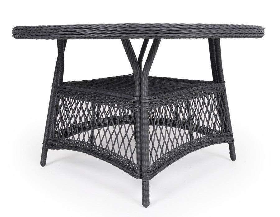 Valencia Garden Table ROUND BROWN – 130 cm