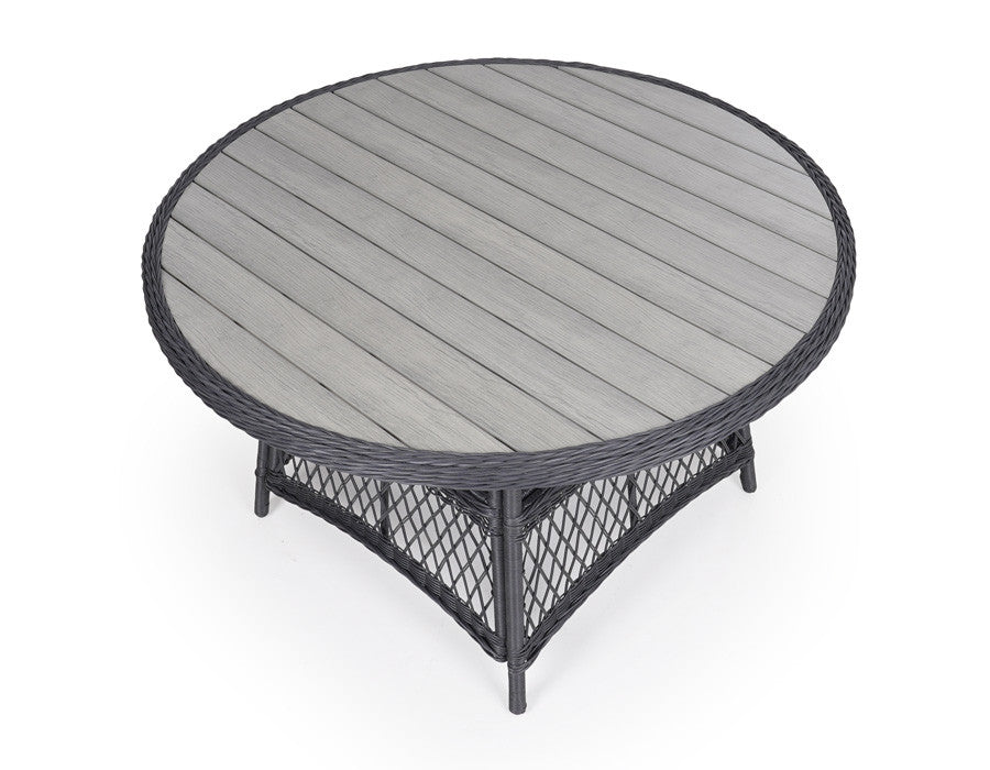 Valencia Garden Table ROUND BROWN – 130 cm