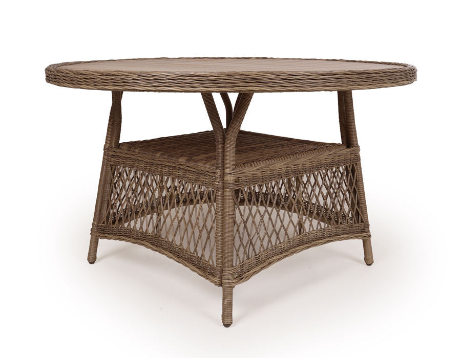 Valencia Garden Table ROUND BROWN – 130 cm