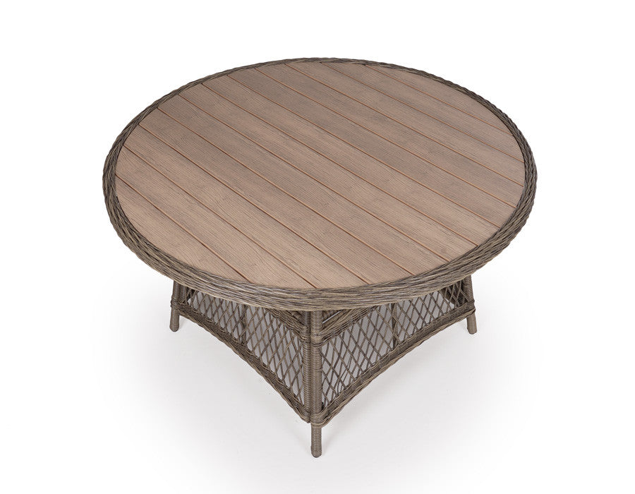 Valencia Garden Table ROUND BROWN – 130 cm