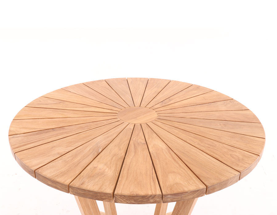 Davenport Table ROUND CORE TEAK – 90 cm