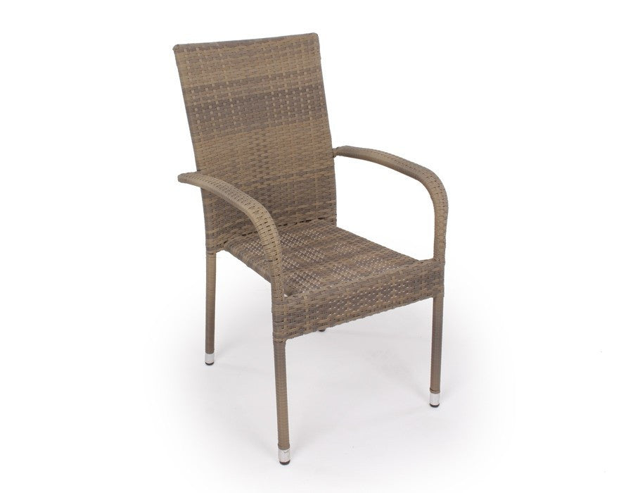 Luna Garden Furniture Set TEAK – 150 cm w/ Geneva DUSTY Chairs