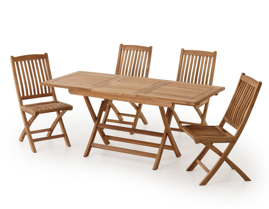 Sofia Garden Furniture Set – w/ Extendable Table & Mia Chairs