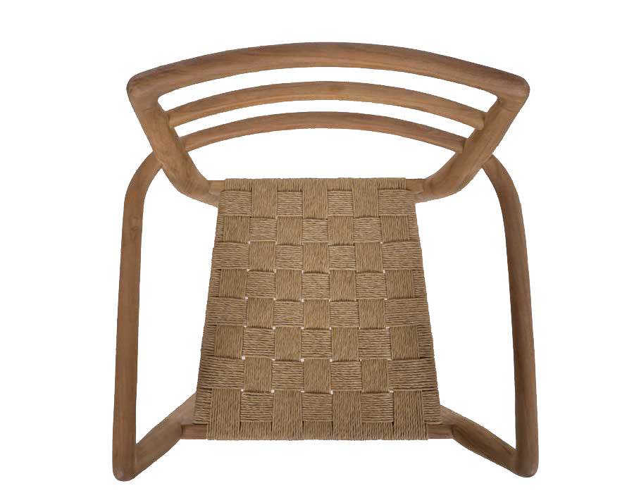 Scandi Dining Chair – Polyrattan w/ Armrest