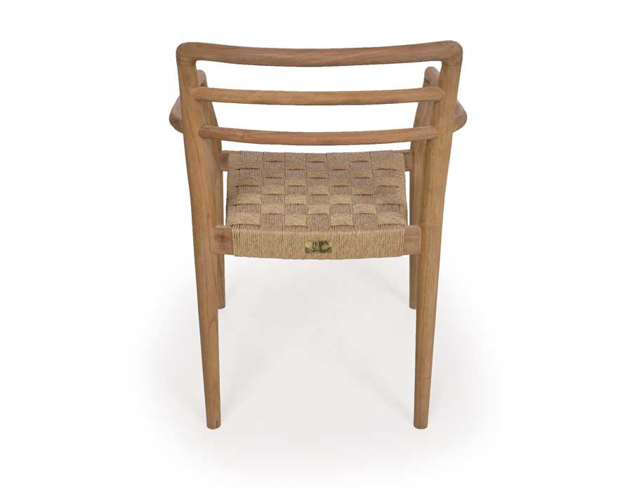 Scandi Dining Chair – Polyrattan w/ Armrest