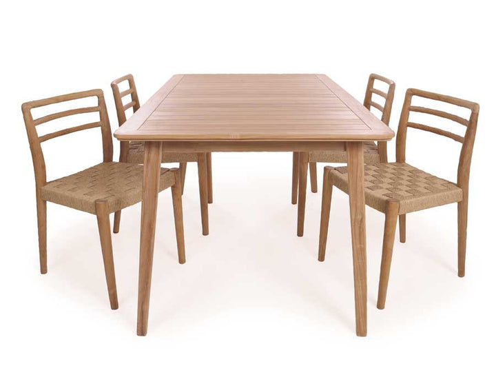 Murcia Garden Furniture Set CORE TEAK – w/ Duri Chairs w/o Armrests
