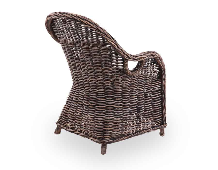Mallorca Chair BLACK WASHED – incl. cushion