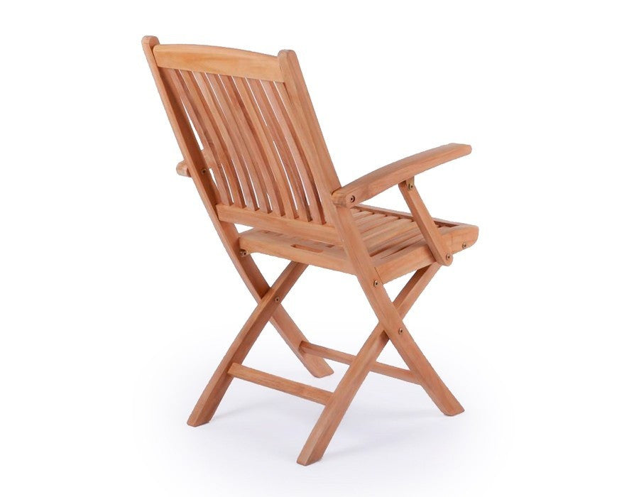 Luna Garden Furniture Set TEAK – 150 cm w/ Mia Chairs w/ Armrests