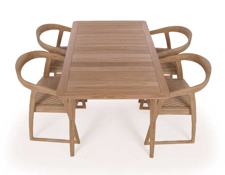 Murcia Garden Furniture Set CORE TEAK – 90x150 cm w/ Venice Chairs