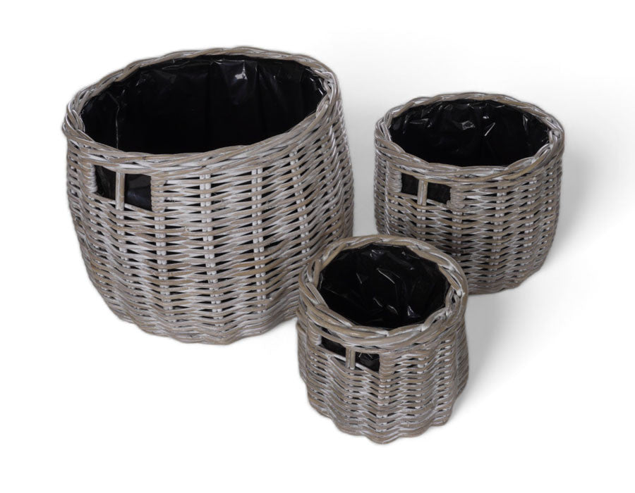 Kubu Baskets – Round Set of 3