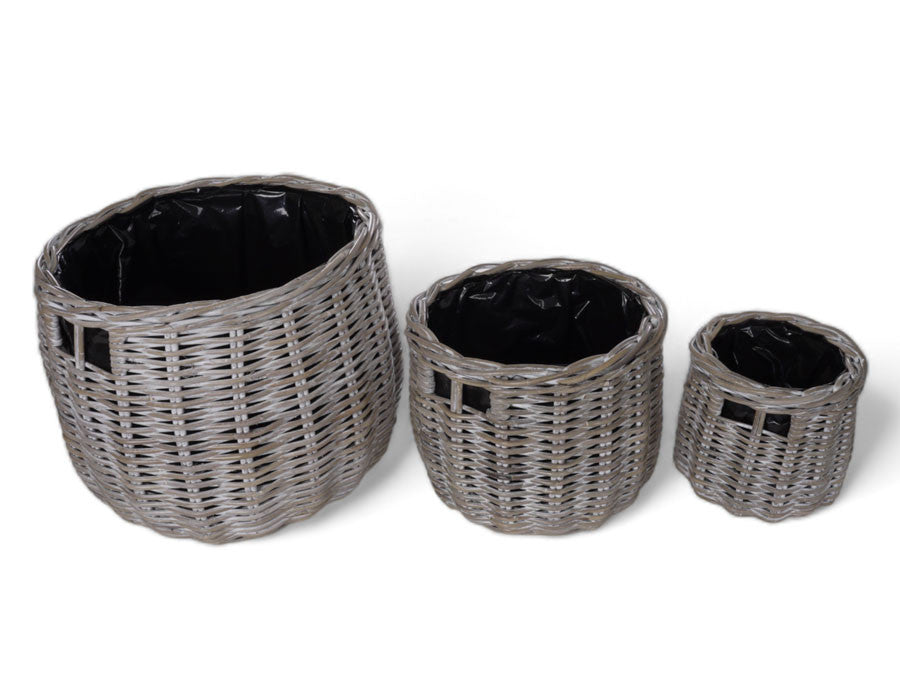 Kubu Baskets – Round Set of 3