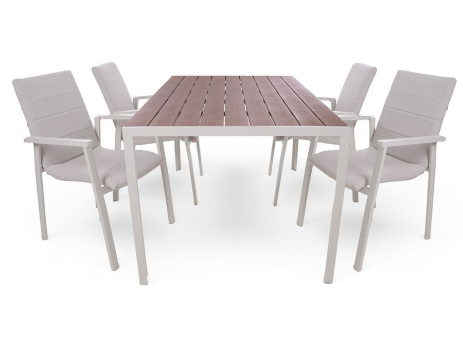 Nori Garden Furniture Set – 90x150 cm w/ Coin Chairs