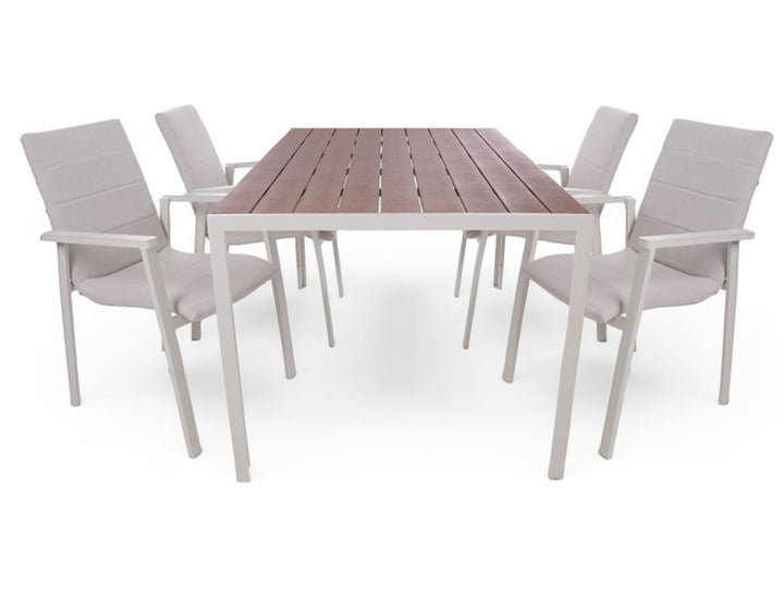 Nori Garden Furniture Set – 90x150 cm w/ Coin Chairs